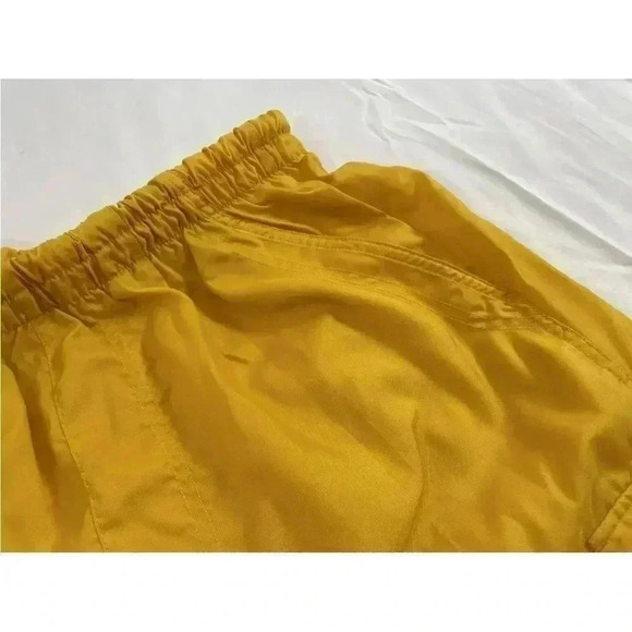 Vintage Nike Mens size L Swoosh Lined Nylon Shorts Yellow Swim Trunks Nautical - Picture 5 of 13